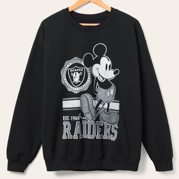 Vintage Las Vegas Raiders Mickey Crewneck sweatshirt, Retro NFL Football Shirt - Picture 1 of 2